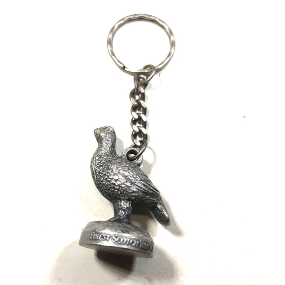 The Famous Grouse Finest Scotch Whisky Pewter Keychain Advertising - Picture 3 of 4